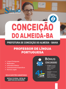 Apostila Prefeitura de Conceição do Almeida-BA 2026 - Professor de Língua Portuguesa - Imagem 3