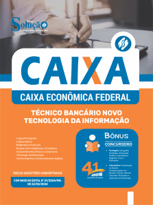 Apostila CAIXA 2026 - Técnico Bancário Novo - Tecnologia da Informação - Imagem 3