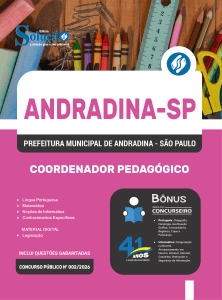 Apostila Prefeitura de Andradina-SP 2026 - Coordenador Pedagógico - Imagem 3