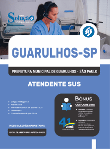 Apostila Prefeitura de Guarulhos - SP 2026 - Atendente SUS - Imagem 3