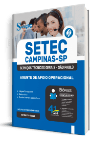 Apostila SETEC Campinas-SP 2026 - Agente de Apoio Operacional - Imagem 2