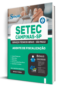 Apostila SETEC Campinas-SP 2026 - Agente de Fiscalização - Imagem 2