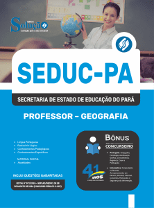 Apostila SEDUC-PA 2026 - Professor - Geografia - Imagem 3