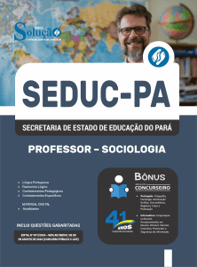 Apostila SEDUC-PA 2026 - Professor - Sociologia - Imagem 3