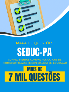 Mapa de Questões Online - SEDUC-PA - Conhecimentos Comuns aos Cargos de Professor Classe I e Especialista em Educação - 7 Mil Questões - Imagem 1