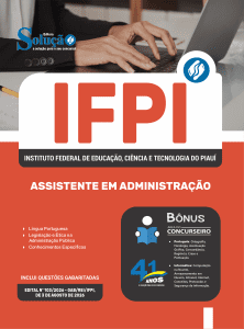 Apostila IFPI 2026 - Técnico-Administrativo em Educação - Assistente em Administração - Imagem 3