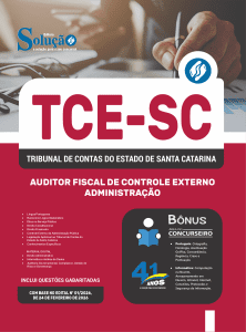 Apostila TCE-SC 2026 - Auditor Fiscal de Controle Externo - Administração - Imagem 3