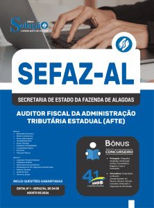 Apostila SEFAZ-AL 2026 - Auditor Fiscal da Administração Tributária Estadual (AFTE) - Imagem 3