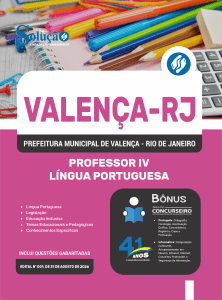 Apostila Prefeitura de Valença-RJ 2026 - Professor IV - Língua Portuguesa - Imagem 3
