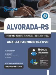 Apostila Prefeitura de Alvorada-RS 2026 - Auxiliar Administrativo - Imagem 3