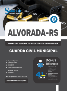 Apostila Prefeitura de Alvorada-RS 2026 - Guarda Civil Municipal - Imagem 3
