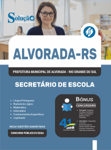 Apostila Prefeitura de Alvorada-RS 2026 - Secretário de Escola - Imagem 3