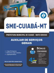 Apostila SME-Cuiabá-MT 2026 - Técnico em Manutenção e Infraestrutura - Auxiliar de Serviços Gerais - Imagem 3
