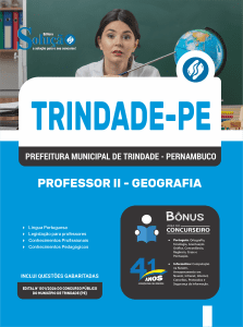 Apostila Prefeitura de Trindade-PE 2026 - Professor II - Geografia - Imagem 3