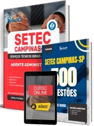 Combo SETEC Campinas-SP 2026 - Agente Administrativo