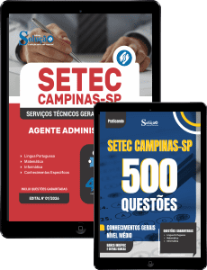 Combo SETEC Campinas-SP 2026 - Agente Administrativo - Imagem 1