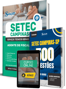 Combo SETEC Campinas-SP 2026 - Agente de Fiscalização - Imagem 1