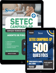 Combo SETEC Campinas-SP 2026 - Agente de Fiscalização - Imagem 1