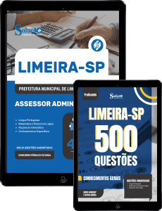 Combo Prefeitura de Limeira - SP 2026 - Assessor Administrativo - Imagem 1