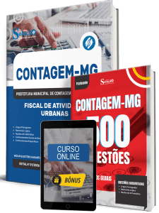 Combo Prefeitura de Contagem - MG 2026 - Fiscal de Atividades Urbanas - Imagem 1