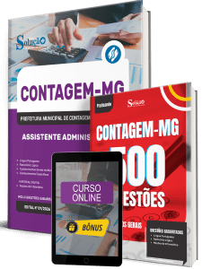 Combo Prefeitura de Contagem - MG 2026 - Assistente Administrativo - Imagem 1