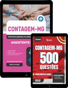Combo Prefeitura de Contagem - MG 2026 - Assistente Social - Imagem 1