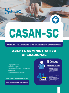 Apostila CASAN 2026 - Assistente Administrativo - Imagem 3