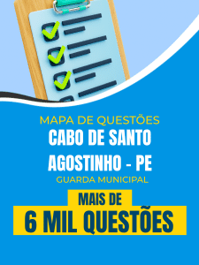 Mapa de Questões Online - Pref. Cabo de Santo Agostinho - PE - Guarda Municipal - 6 Mil Questões - Imagem 1