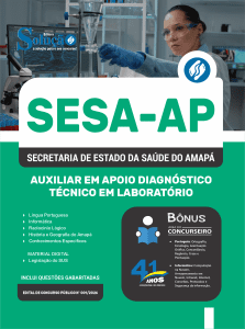 Apostila SESA-AP 2026 - Auxiliar em Apoio Diagnóstico - Técnico em Laboratório - Imagem 3