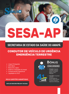 Apostila SESA-AP 2026 - Condutor de Veículo de Urgência/Emergência Terrestre - Imagem 3