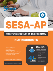 Apostila SESA-AP 2026 - Nutricionista - Imagem 3