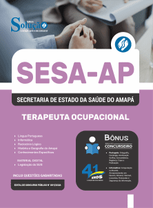 Apostila SESA-AP 2026 - Terapeuta Ocupacional - Imagem 3