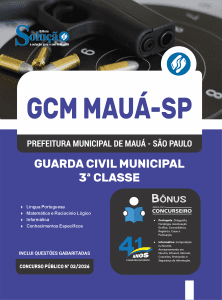 Apostila Prefeitura de Mauá-SP 2026 - Guarda Civil Municipal - 3ª Classe - Imagem 3