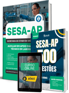 Combo SESA-AP 2026 - Auxiliar em Apoio Diagnóstico - Técnico em Laboratório - Imagem 1