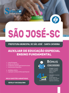 Apostila Prefeitura de São José-SC 2026 em PDF - Auxiliar de Educação Especial - Ensino Fundamental - Imagem 1