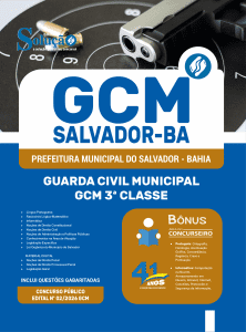 Apostila Prefeitura de Salvador-BA 2026 - Guarda Civil Municipal - GCM 3ª Classe - Imagem 3
