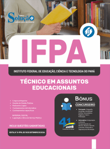 Apostila IFPA 2026 - Técnico-Administrativo em Educação - Técnico em Assuntos Educacionais - Imagem 3