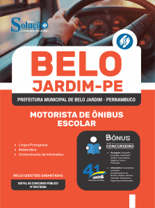 Apostila Prefeitura de Belo Jardim-PE 2026 - Motorista de Ônibus Escolar - Imagem 3