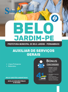 Apostila Prefeitura de Belo Jardim-PE 2026 - Auxiliar de Serviços Gerais - Imagem 3