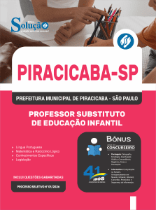 Apostila Prefeitura de Piracicaba-SP 2026 - Professor Substituto de Educação Infantil - Imagem 3