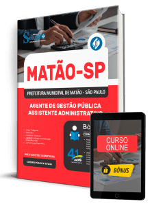 Apostila Prefeitura de Matão-SP 2026 - Agente de Gestão Pública - Assistente Administrativo - Imagem 1