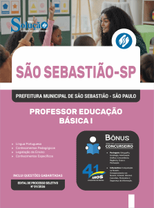 Apostila Prefeitura de São Sebastião-SP 2026 - Professor Educação Básica I - Imagem 3