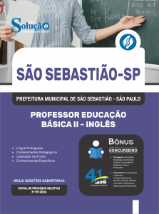 Apostila Prefeitura de São Sebastião-SP 2026 - Professor Educação Básica II - Inglês - Imagem 3