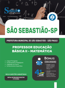 Apostila Prefeitura de São Sebastião-SP 2026 - Professor Educação Básica II - Matemática - Imagem 3