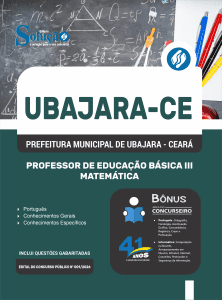Apostila Prefeitura de Ubajara-CE 2026 - Professor de Educação Básica III - Matemática - Imagem 3
