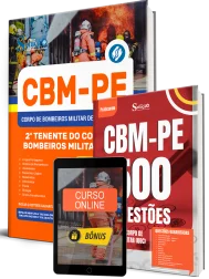 Capa Combo CBM-PE 2026 - 2º Tenente do Corpo de Bombeiros Militar (QOC)