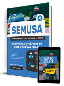 Apostila SEMUSA Porto Velho-RO 2026 - Motorista de Veículos de Passeio e Duas Rodas - Imagem 1