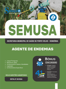 Apostila SEMUSA Porto Velho-RO 2026 - Agente de Combate às Endemias - Imagem 3