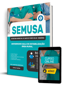 Apostila SEMUSA Porto Velho-RO 2026 - Enfermeiro Sala de Estabilização - Área Rural - Imagem 1
