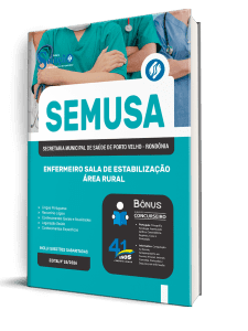 Apostila SEMUSA Porto Velho-RO 2026 - Enfermeiro Sala de Estabilização - Área Rural - Imagem 2